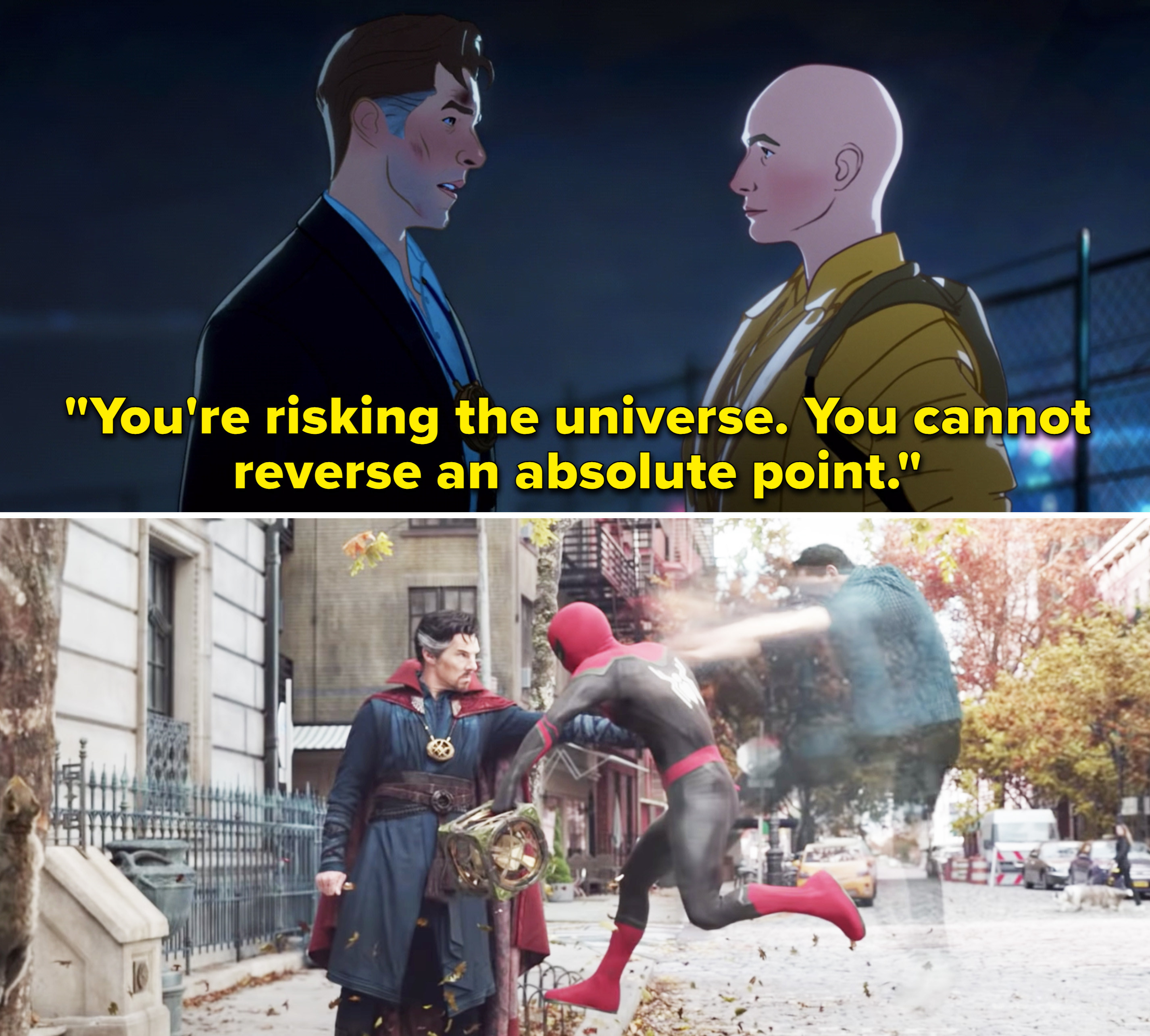 The Ancient One telling Stephen, &quot;You&#x27;re risking the universe. You cannot reverse an absolute point&quot;