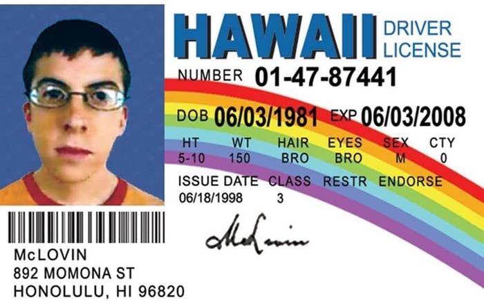 McLovin&#x27;s fake ID