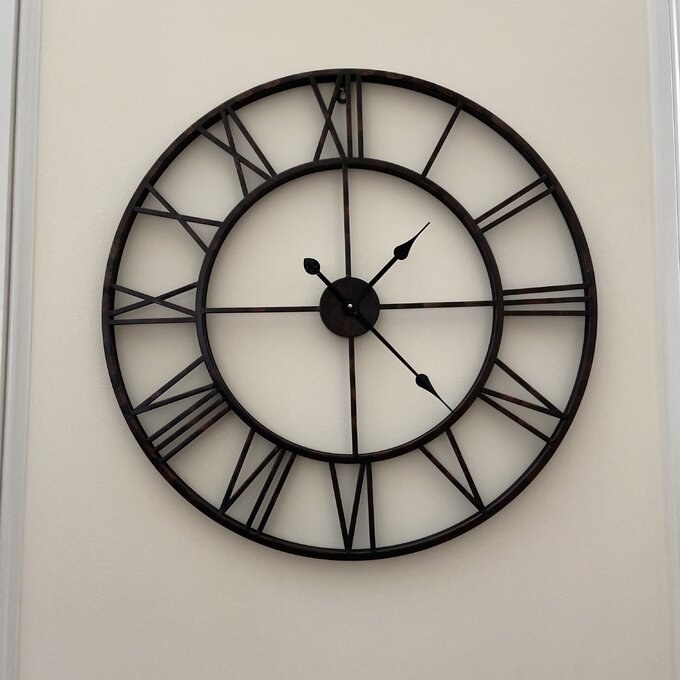 The solid, non-ticking modern wall clock