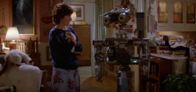 a woman and a robot