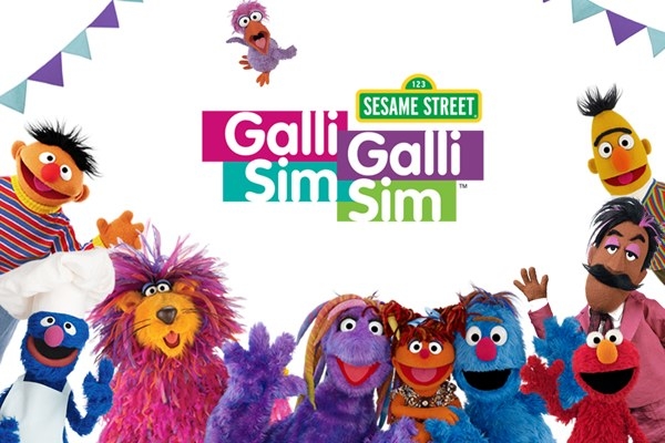 A poster of the show &#x27;Gali Gali Sim Sim&#x27;, an Indian adaptation of Sesame Street
