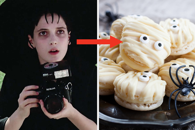 lydia beetlejuice and mummy macarons