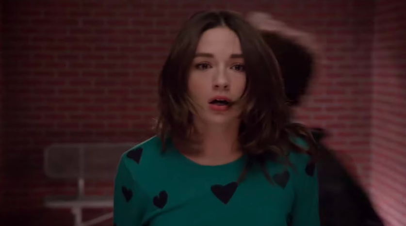 Crystal Reed looking surprised on &quot;Teen Wolf&quot;