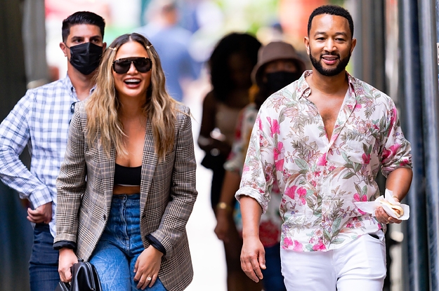 John Legend And Chrissy Teigen Are The Most Adorable Parents At School Drop-Off For Luna And Miles' First Day Of School