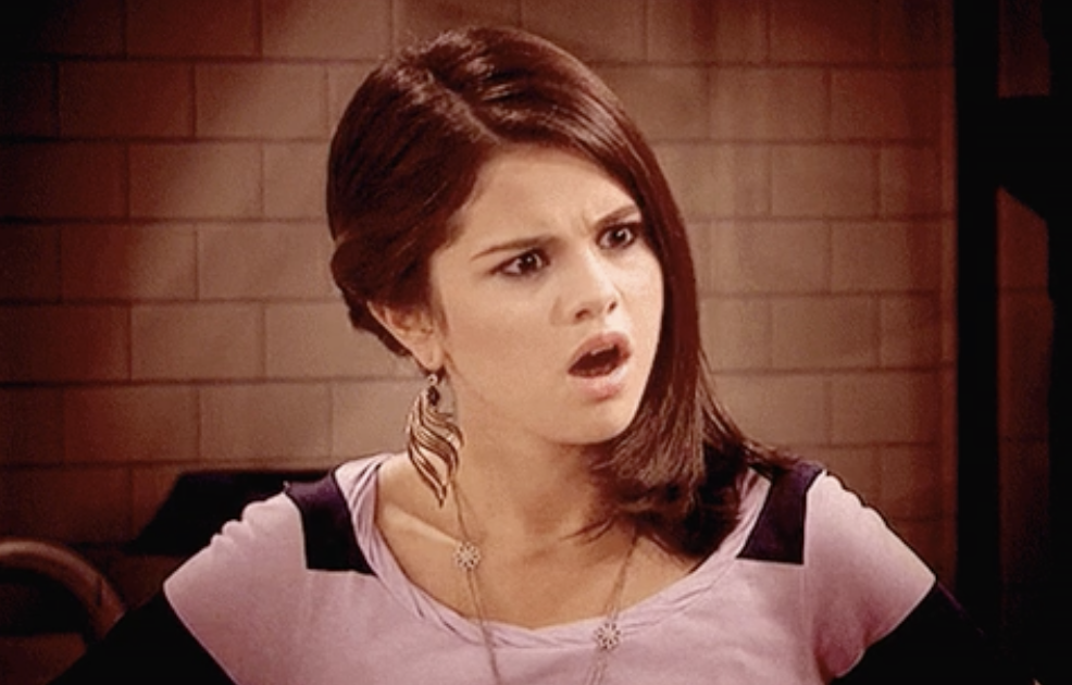 Alex Russo from &quot;Wizards of Waverley Place&quot; looking shocked