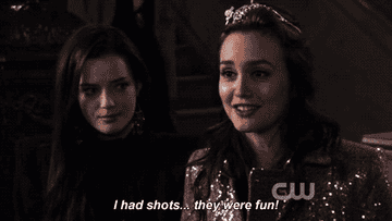 Blair from Gossip Girl: &quot;I had shots, they were fun!&quot;
