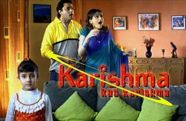 A poster of Karishma Kaa Karishma, an Indian TV show featuring a robot