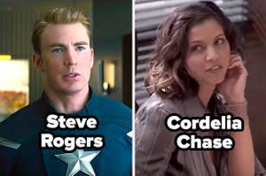 Steve Rogers from the MCU and Cordelia from Angel/Buffy