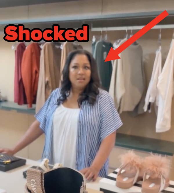Lizzo&#x27;s mom standing in the closet looking shocked