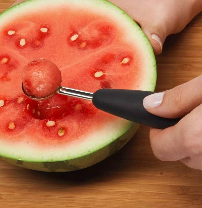 The stainless steel head melon ball scooper