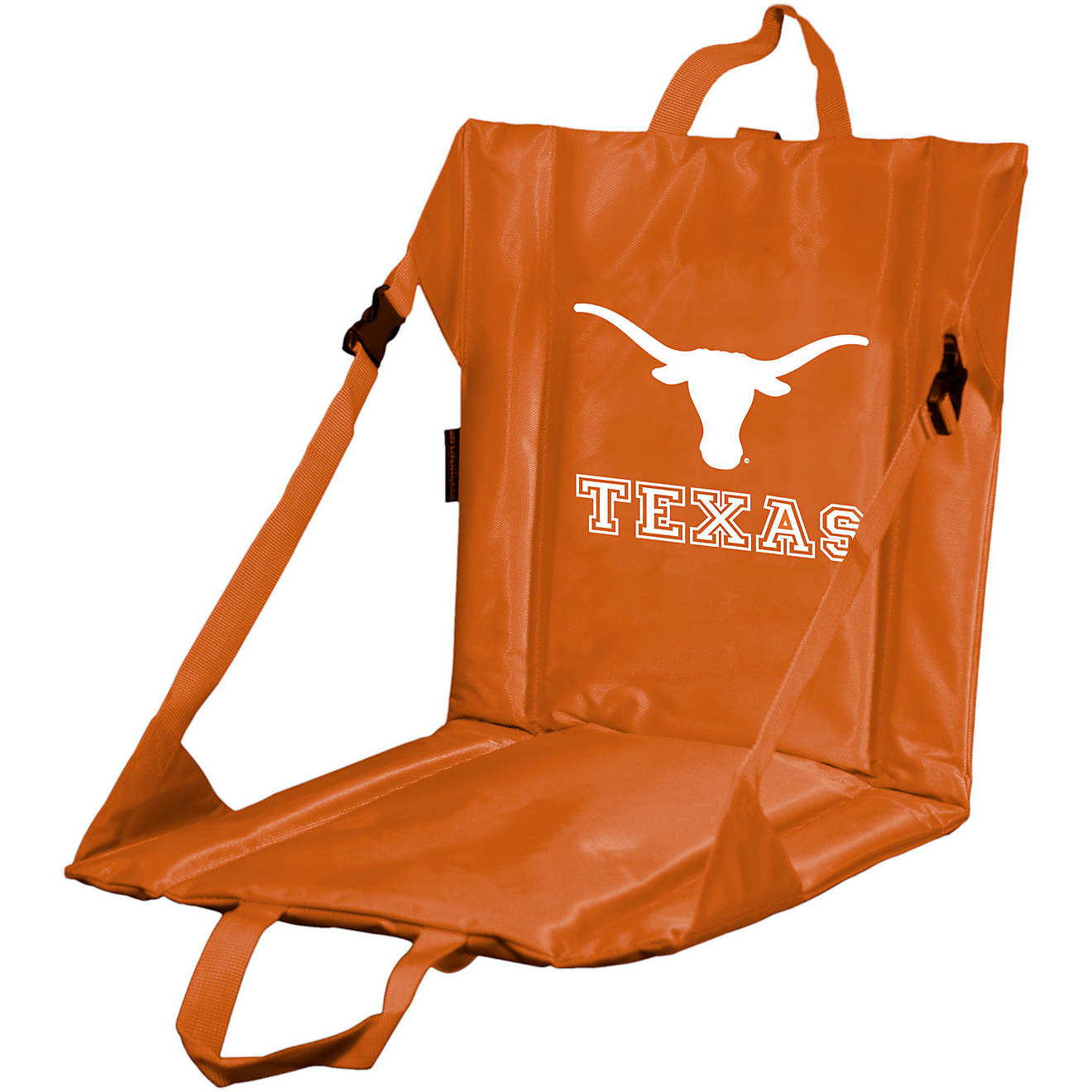 The chair with the Texas Longhorn team logo