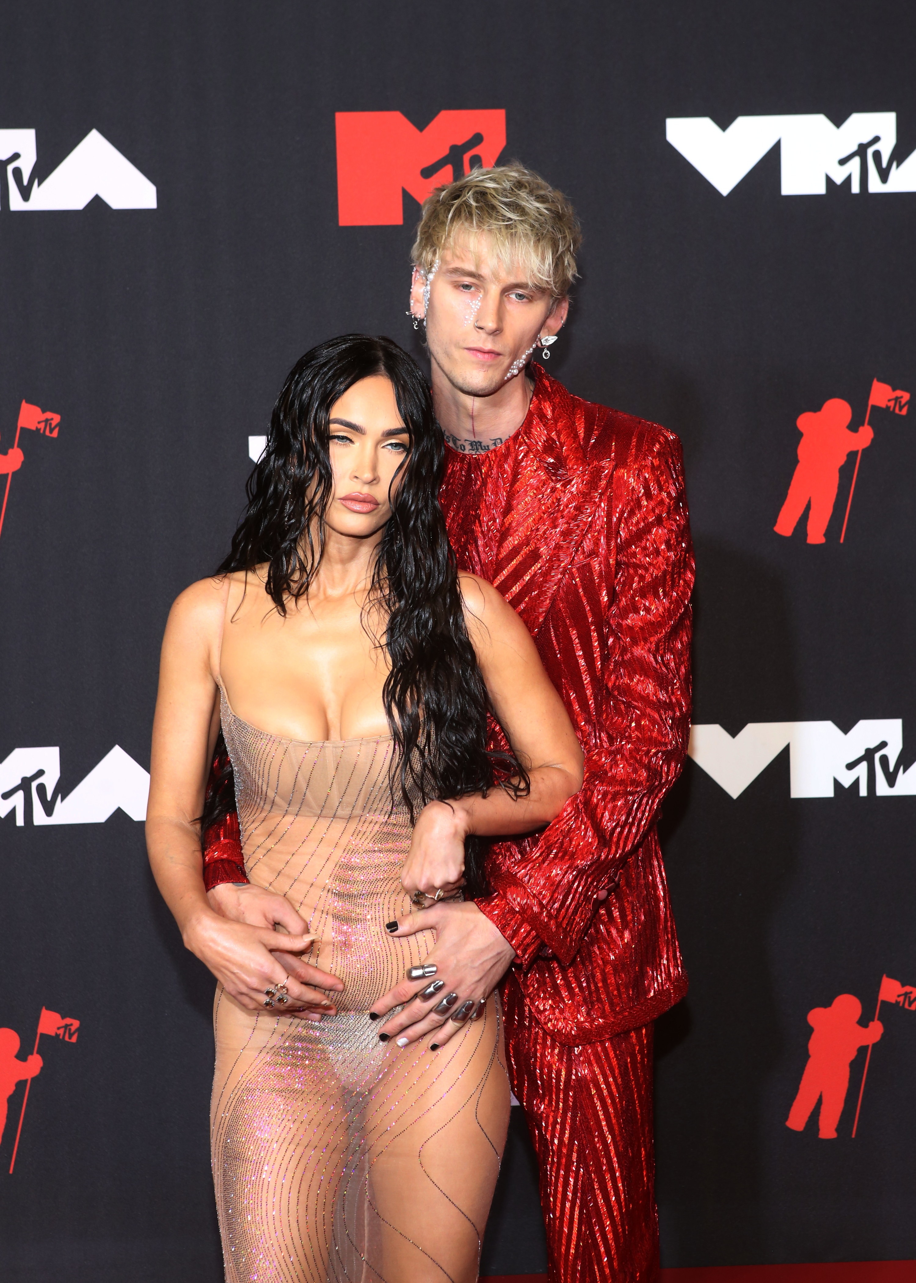 MGK Asked Megan Fox To Rock That VMAs Naked Dress