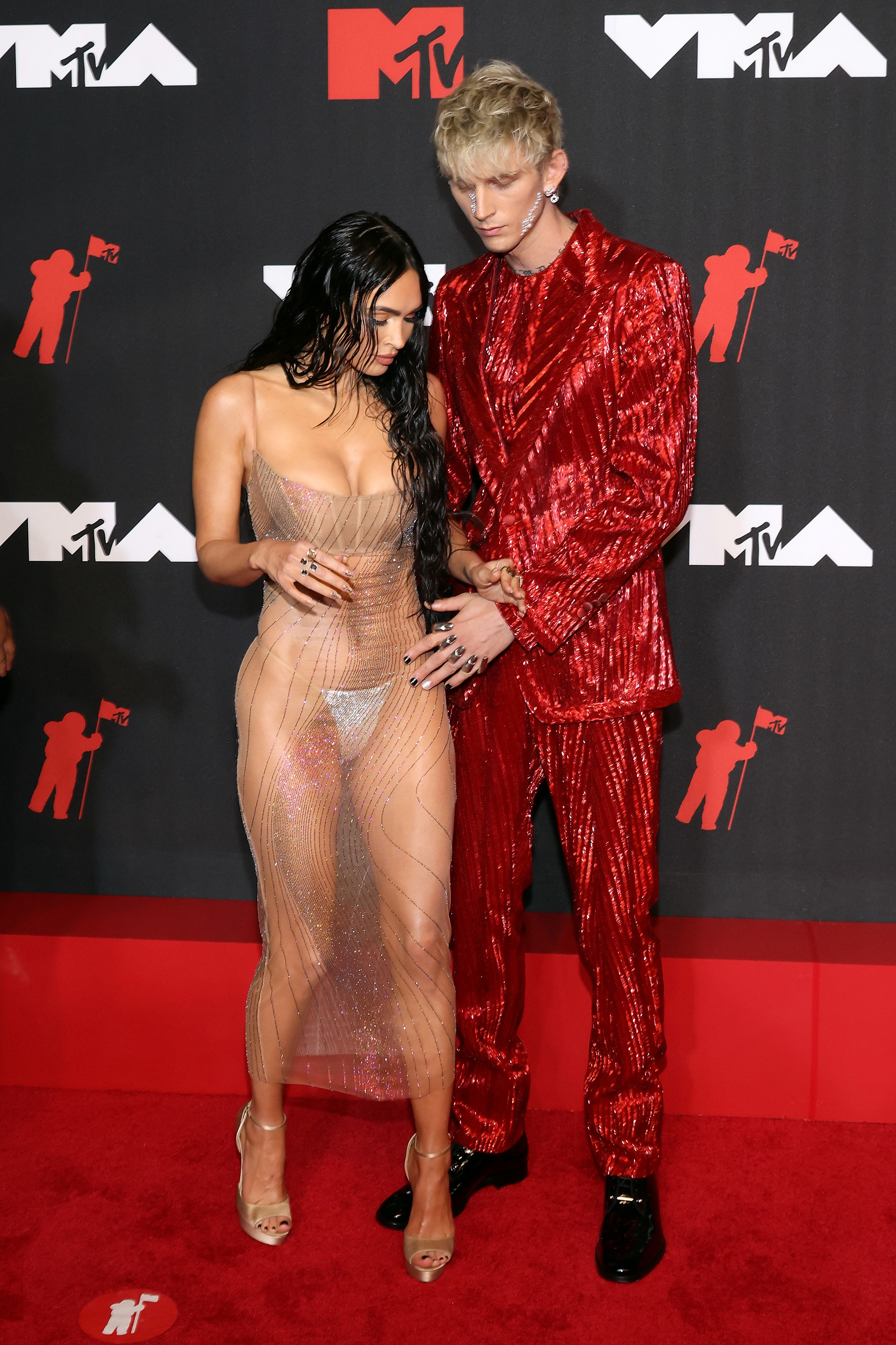 MGK Asked Megan Fox To Rock That VMAs Naked Dress