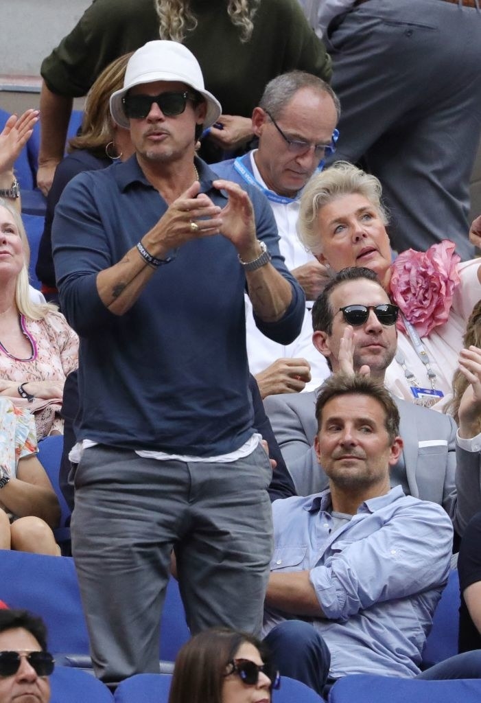 brad pitt bucket hat us open