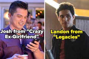 Josh from "Crazy Ex-Girlfriend" and Landon from "Legacies"