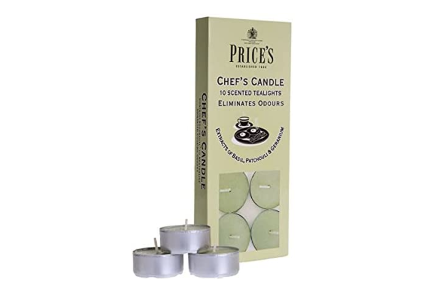 30 x Prices Chefs Scented Candles Tealights Eliminates Food Cooking Odours 