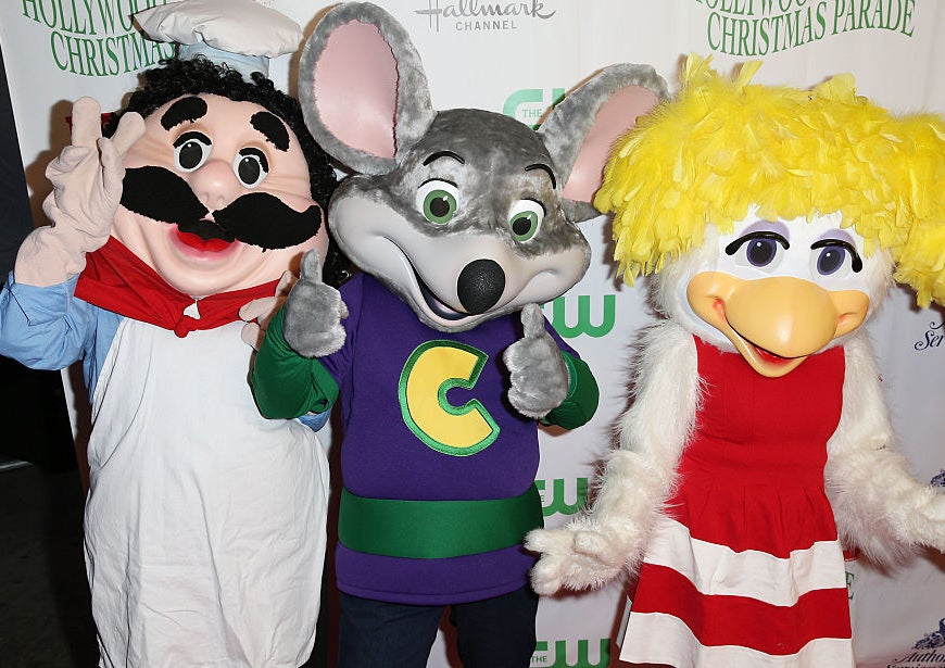 Pasqually P. Pieplate, Chuck E. Cheese, and Helen Henny