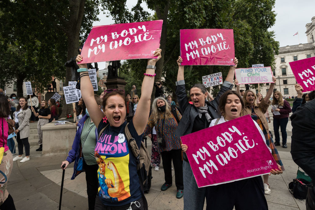 protest for support for abortion rights