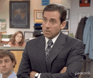 Michael Scott saying, &quot;you are fired&quot;