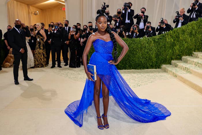 Co-chair Amanda Gorman attends The 2021 Met Gala Celebrating In America: A Lexicon Of Fashion