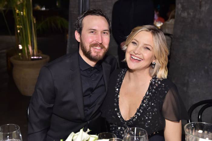 Danny Fujikawa (L) and Kate Hudson attend Michael Kors Dinner to celebrate Kate Hudson and The World Food Programme