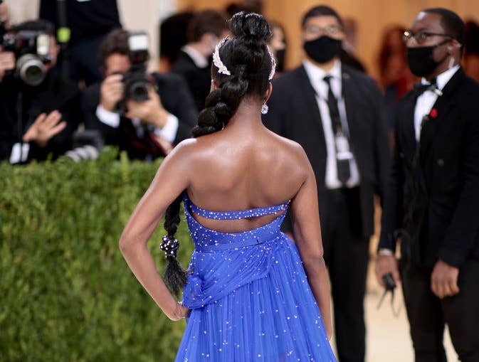 Co-chair Amanda Gorman attends The 2021 Met Gala Celebrating In America: A Lexicon Of Fashion