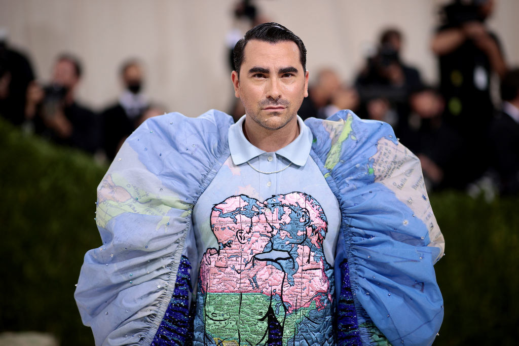 Dan Levy attends The 2021 Met Gala Celebrating In America: A Lexicon Of Fashion at Metropolitan Museum