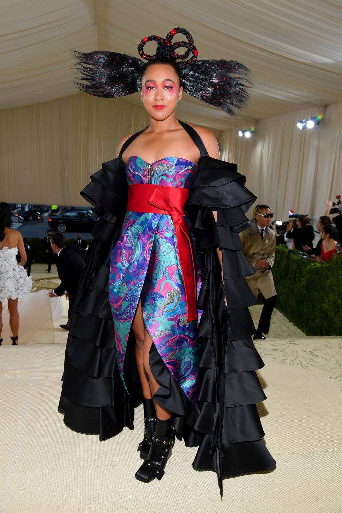 Naomi Osaka attends The 2021 Met Gala Celebrating In America: A Lexicon Of Fashion