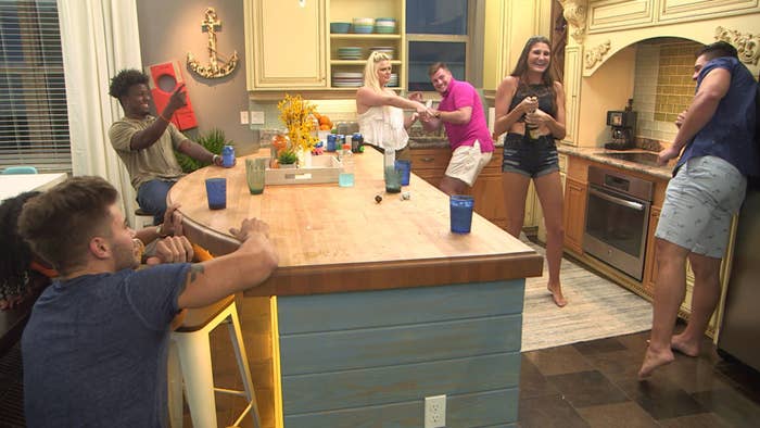 The cast of Floribama Shore hanging out in the house