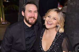 Danny Fujikawa (L) and Kate Hudson attend Michael Kors Dinner to celebrate Kate Hudson and The World Food Programme