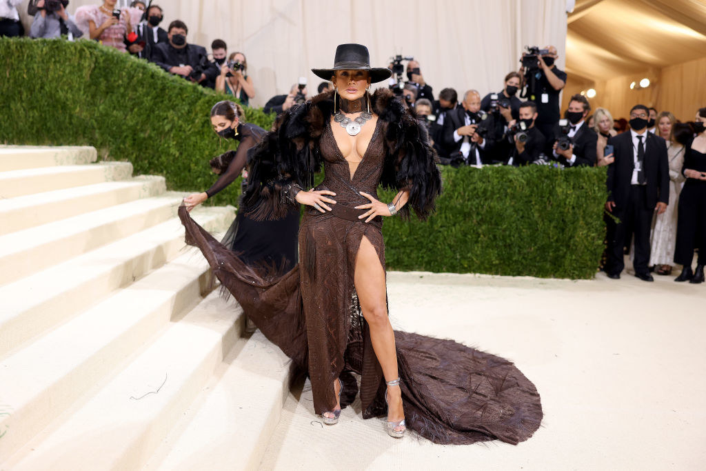 Jennifer Lopez attends The 2021 Met Gala Celebrating In America: A Lexicon Of Fashion