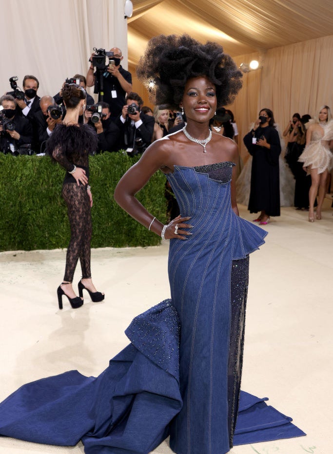 Lupita Nyong&#x27;o attends The 2021 Met Gala Celebrating In America: A Lexicon Of Fashion