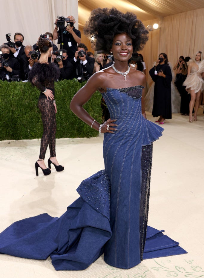 Lupita Nyong&#x27;o attends The 2021 Met Gala Celebrating In America: A Lexicon Of Fashion