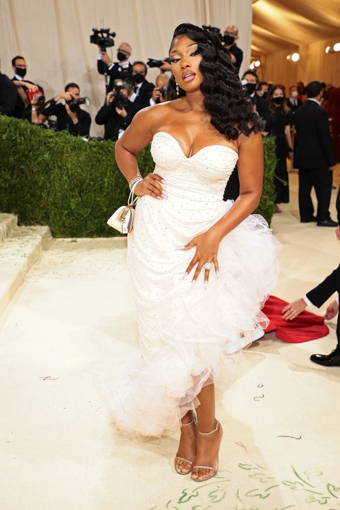 Megan Thee Stallion attends The 2021 Met Gala Celebrating In America: A Lexicon Of Fashion