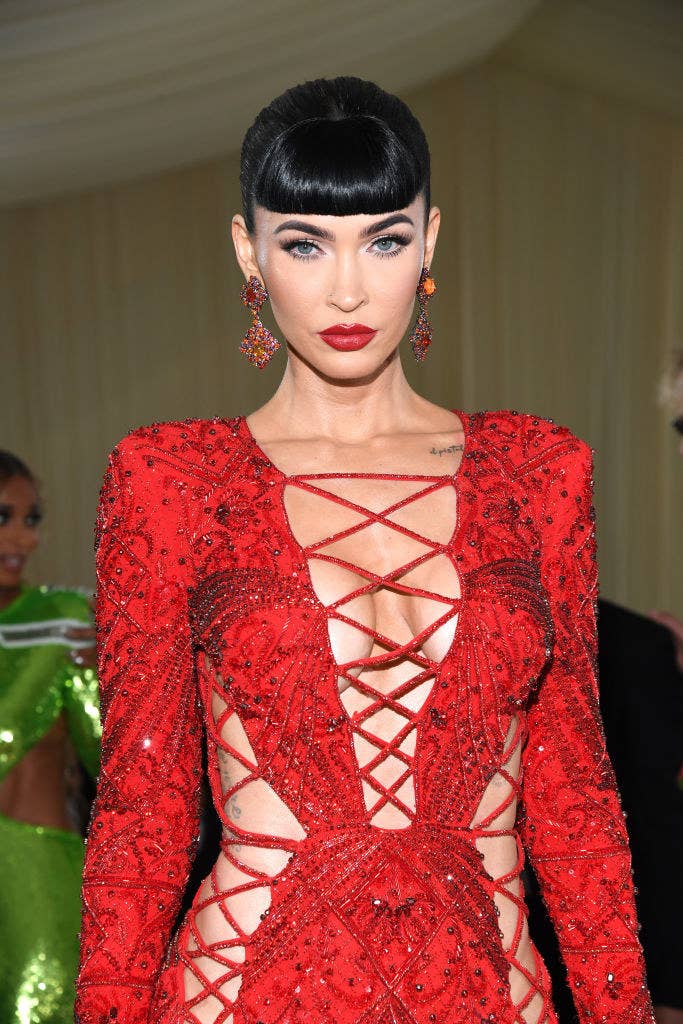 Megan Fox attends The 2021 Met Gala Celebrating In America: A Lexicon Of Fashion