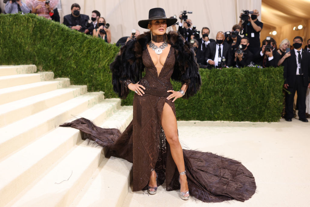 Jennifer Lopez attends The 2021 Met Gala Celebrating In America: A Lexicon Of Fashion