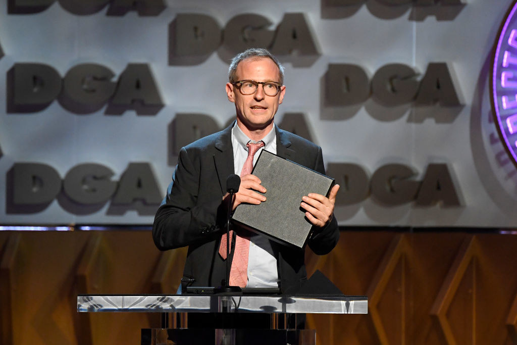 Spike Jonze accepting an award at the Directors Guild of America