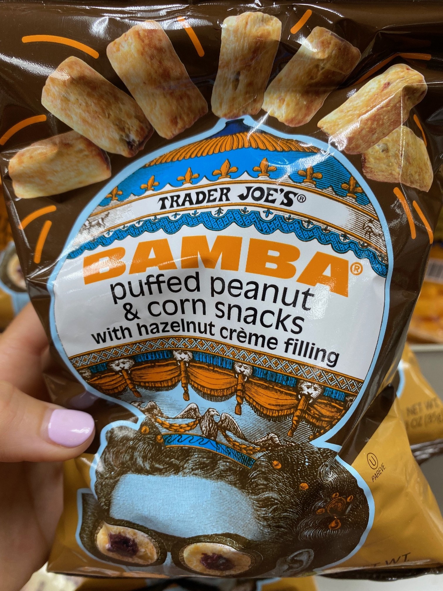 Bamba With Hazelnut Crème Filling