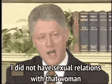 比尔说“我没有性woman"关系;