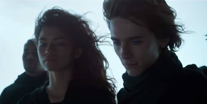 Paul and Chani from "Dune" with blue eyes