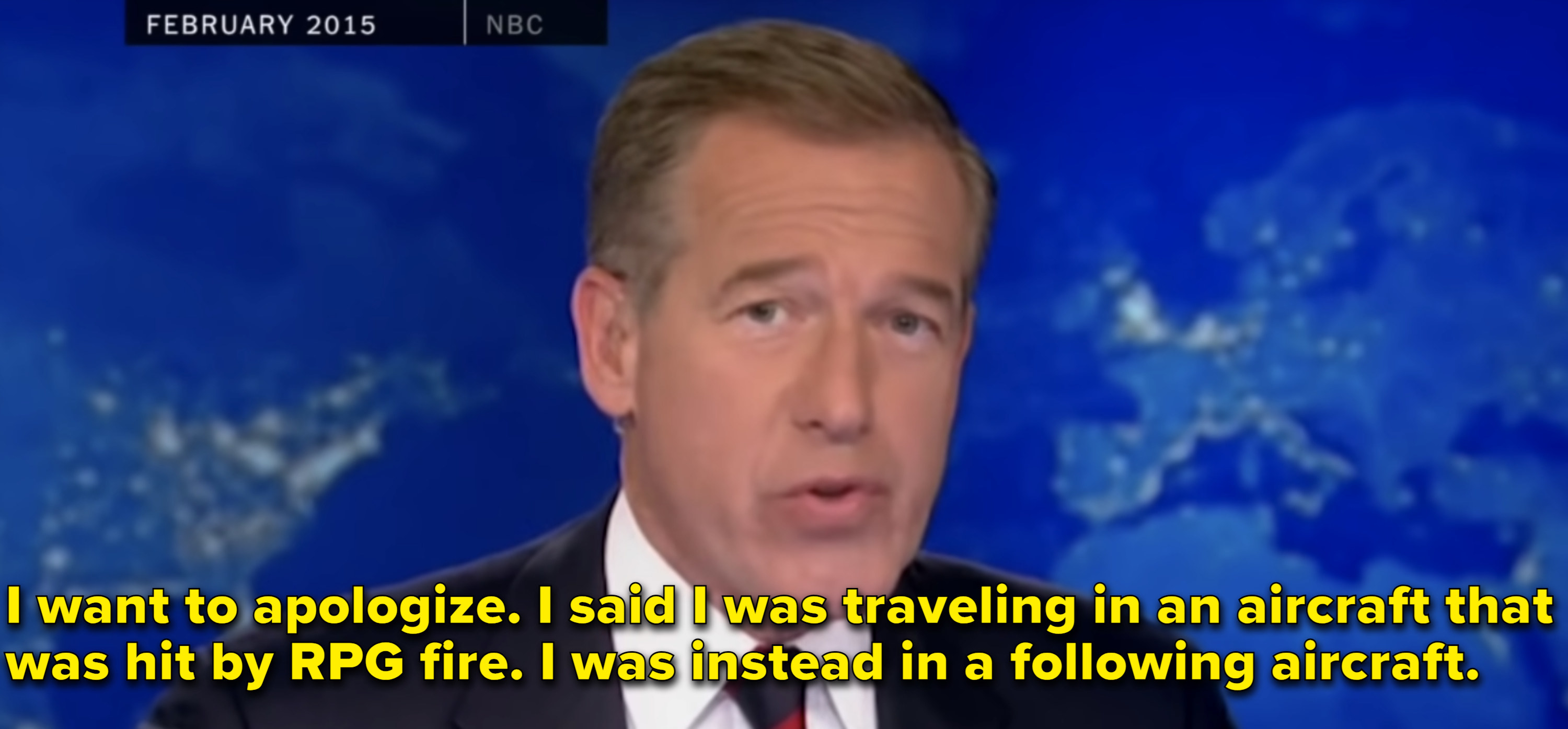 &quot;I want to apologize. I said I was traveling in an aircraft that was hit by RPG fire. I was instead in a following aircraft.&quot;