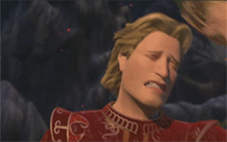 Prince Charming flipping hair in &quot;shrek&quot;