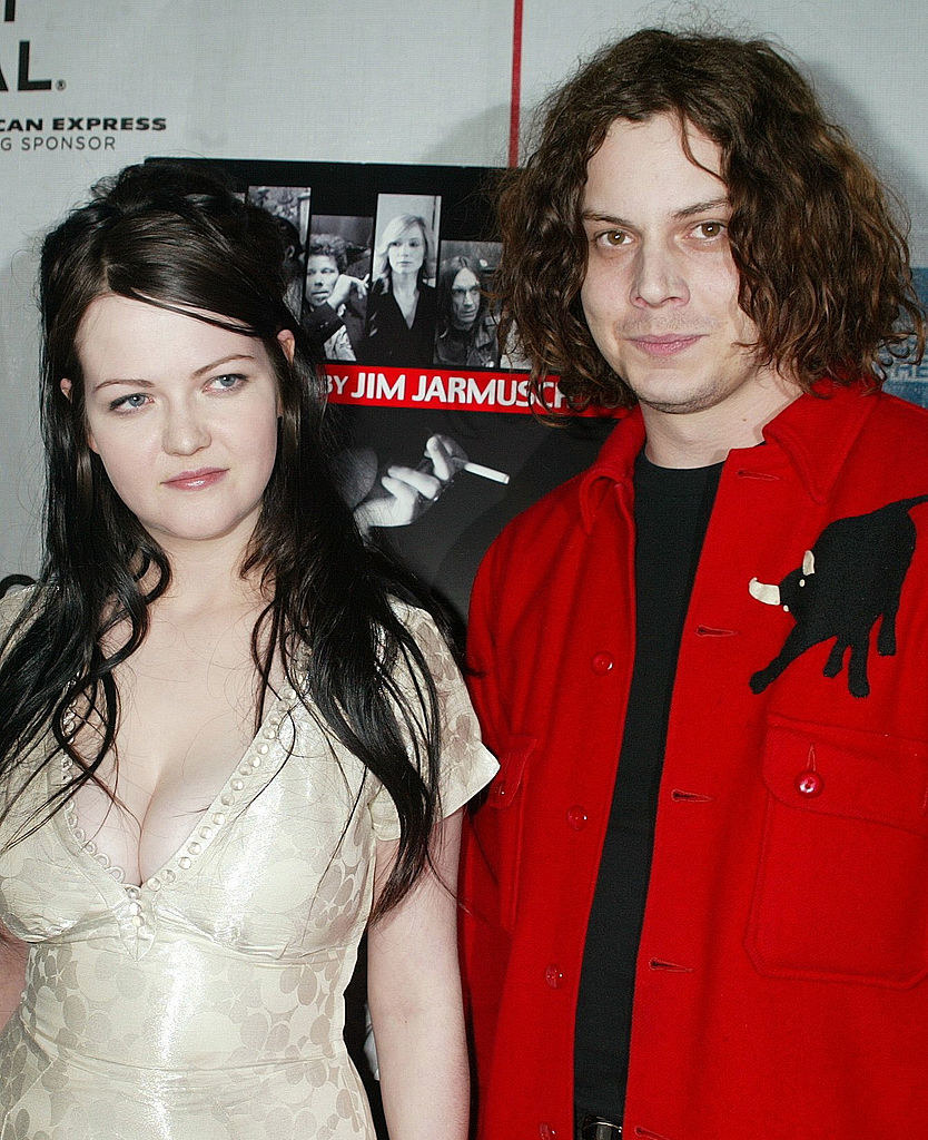Jack and Meg White posing at an event together