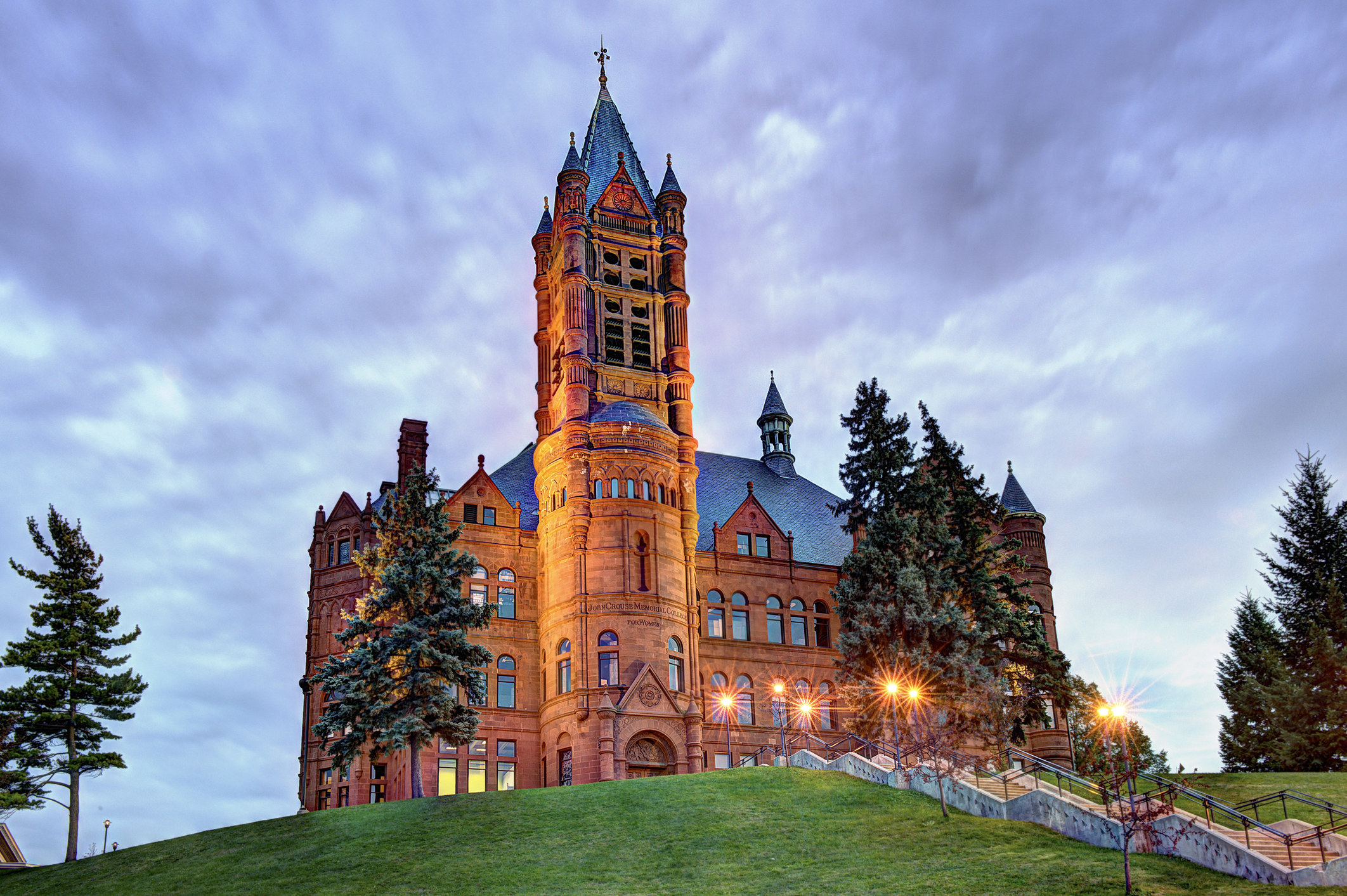 Bell tower at Crouse College in Syracuse