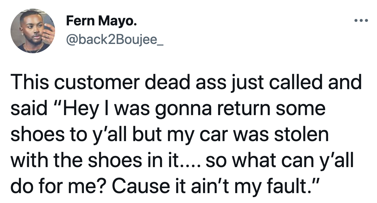 customer asking to return shoes that don&#x27;t exist