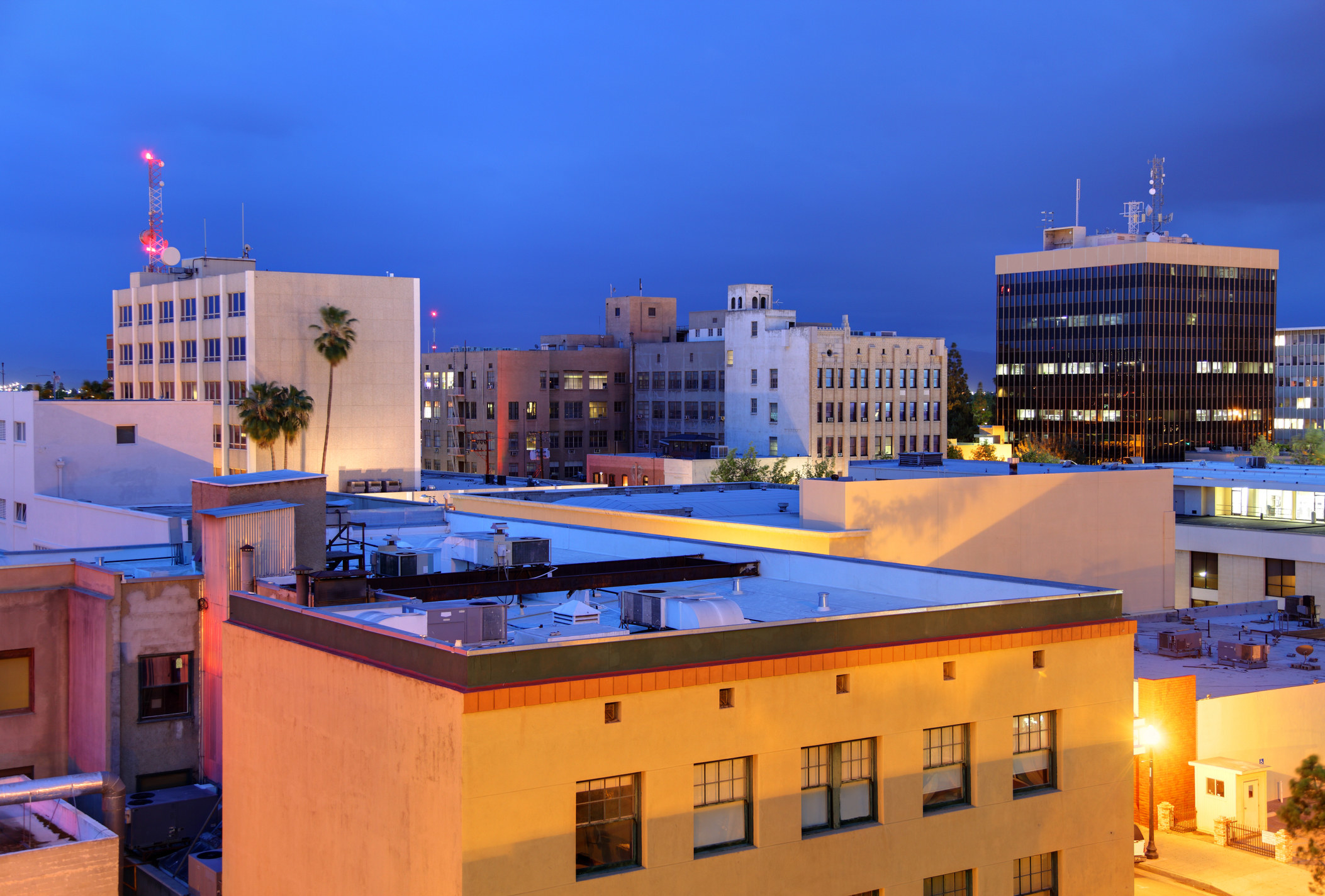 Buildings in downtown Bakersfield