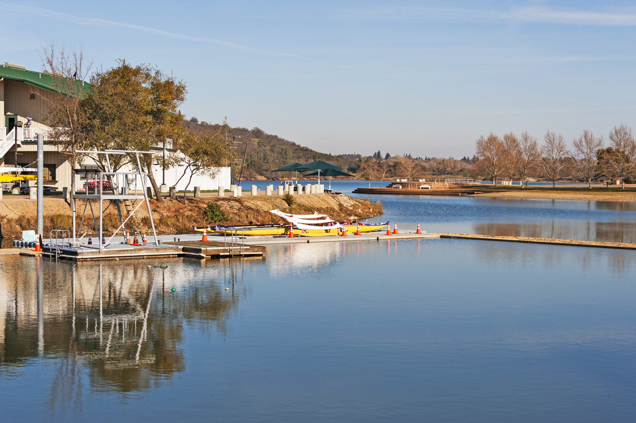 Swimming area at a Rancho Cordova lake