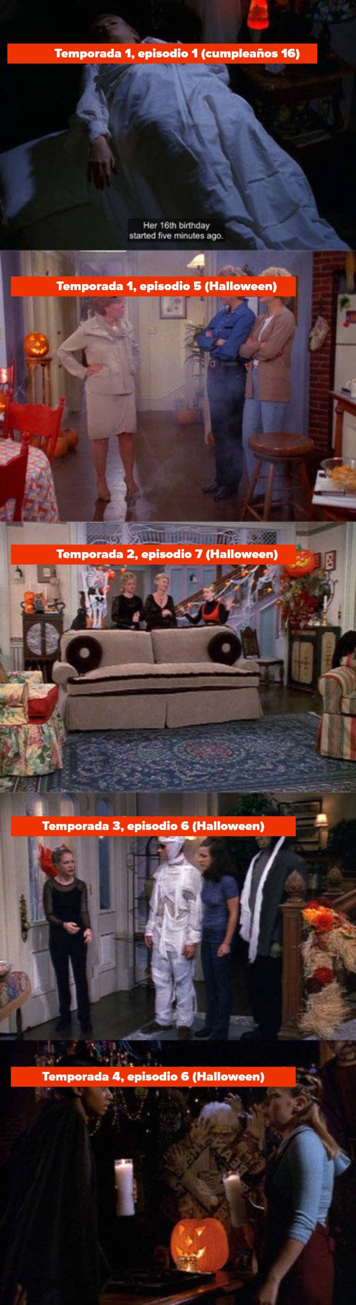 Pictures of halloween episodes from Seasons 1-4