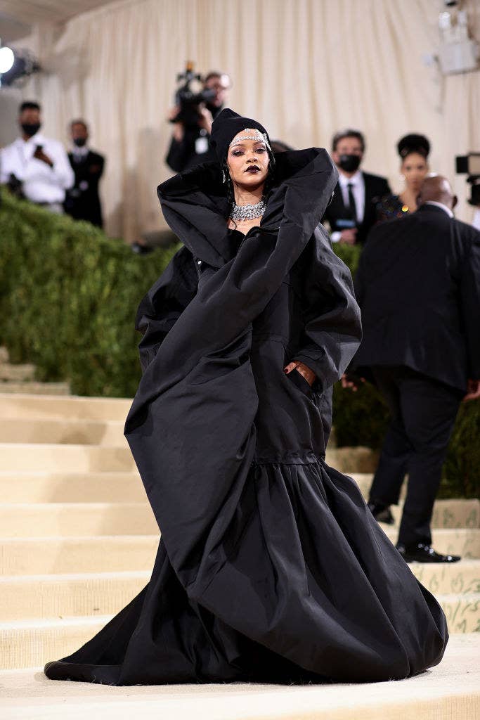 Rihanna And A$AP Rocky Arrive At The Met Gala