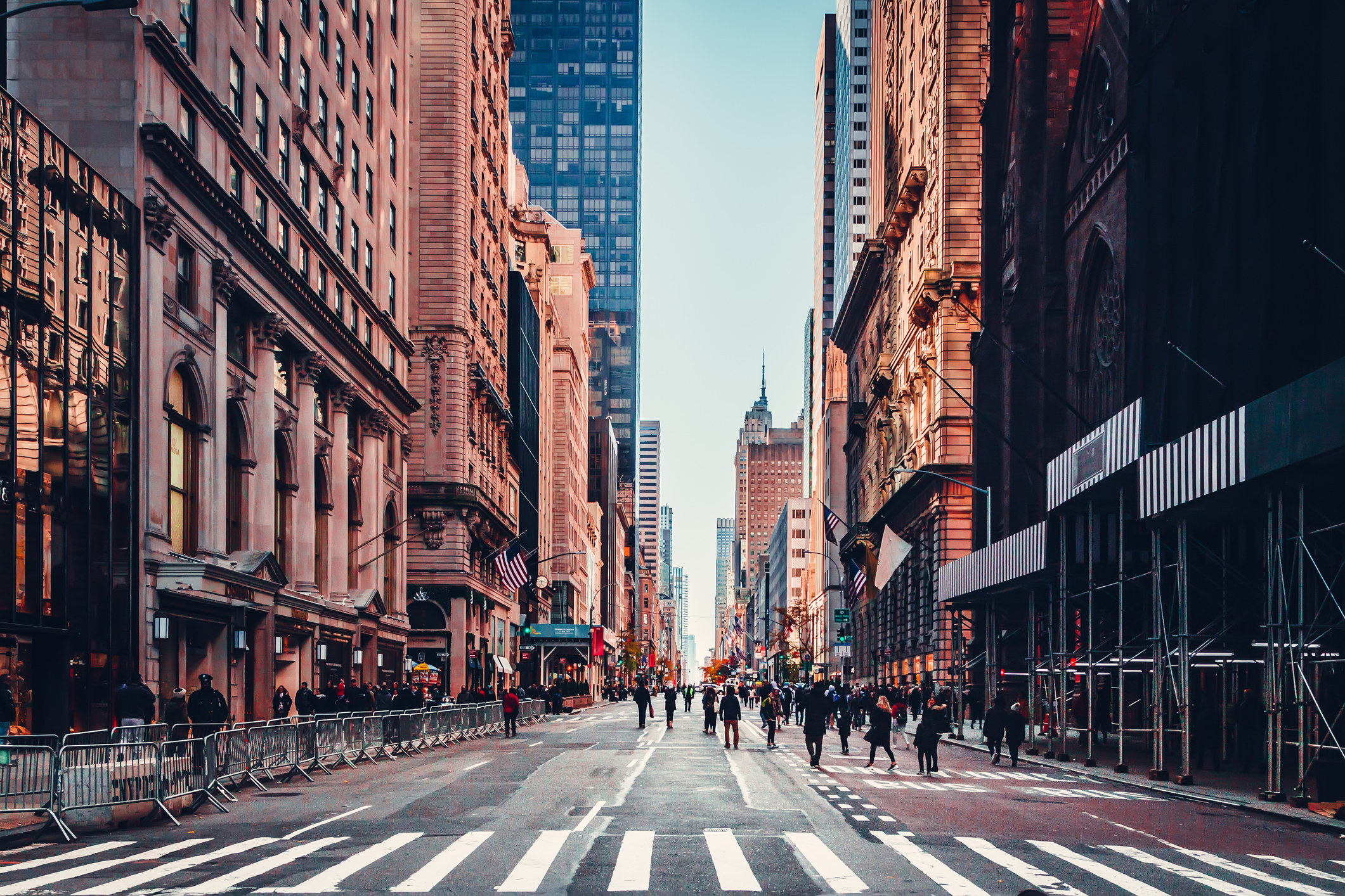 View of fifth avenue in Manhattan